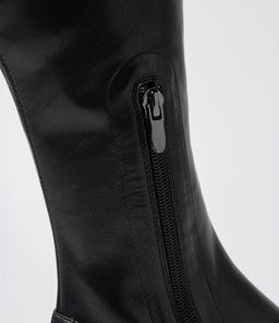 ULALA DJ BLACK BLACK SOLE STRETCH SMOOTH