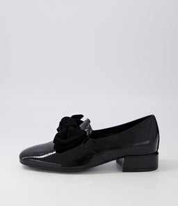 VARVA DJ BLACK PATENT SUEDE