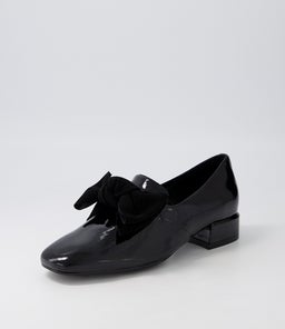 VARVA DJ BLACK PATENT SUEDE