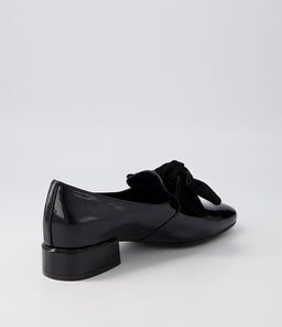 VARVA DJ BLACK PATENT SUEDE