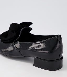VARVA DJ BLACK PATENT SUEDE