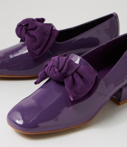 VARVA DJ NEW PURPLE PATENT SUEDE