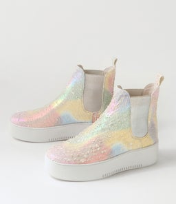 WYLDERS DJ RAINBOW MULTI SILVER LEATHER