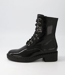 XETIE DJ BLACK BLACK SOLE PATENT LEATHER
