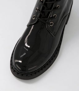 XETIE DJ BLACK BLACK SOLE PATENT LEATHER