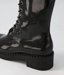 XETIE DJ BLACK BLACK SOLE PATENT LEATHER