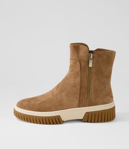 YELIZA DJ LT CHOC VANILLA&GUM SUEDE SOLE