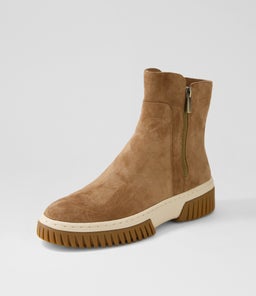 YELIZA DJ LT CHOC VANILLA&GUM SUEDE SOLE