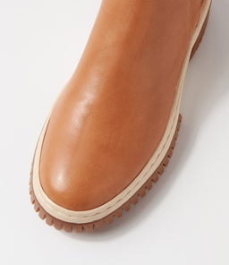 YELIZA DJ TAN VANILLA&GUM LEATHER SOLE