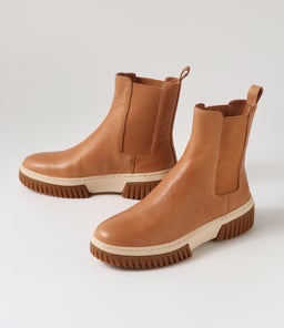 YAELLA DJ TAN VANILLA&GUM LEATHER SOLE