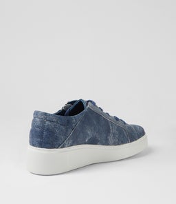 YURKE DJ BLUE DISTRESS DENIM LEATHER