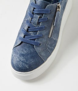 YURKE DJ BLUE DISTRESS DENIM LEATHER