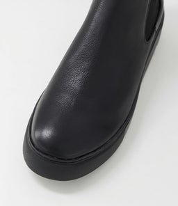 YESTIN DJ BLACK BLACK SOLE LEATHER