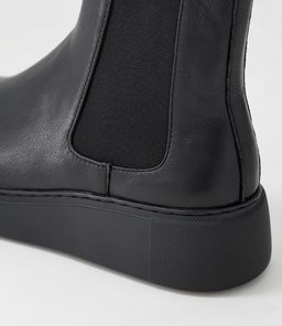 YESTIN DJ BLACK BLACK SOLE LEATHER
