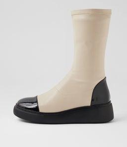 YIGGY DJ BLACK VANILLA PATENT STRETCH SMOOTH