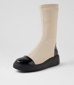 YIGGY DJ BLACK VANILLA PATENT STRETCH SMOOTH