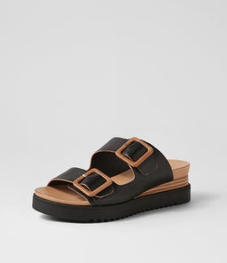 ALPHIE DJ BLACK TAN LEATHER