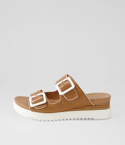 ALPHIE DJ TAN WHITE LEATHER