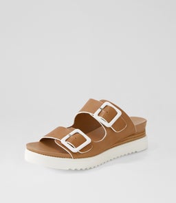 ALPHIE DJ TAN WHITE LEATHER