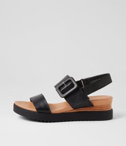ALBANY DJ BLACK BLACK SOLE LEATHER