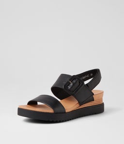 ALBANY DJ BLACK BLACK SOLE LEATHER