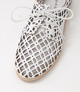ADDYST DJ WHITE LEATHER