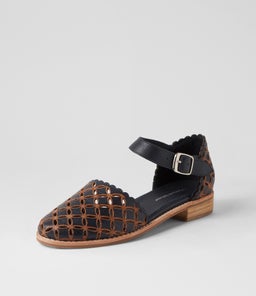 ASHBY DJ NAVY TAN LEATHER