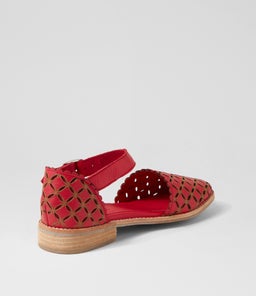 ASHBY DJ RED TAN LEATHER