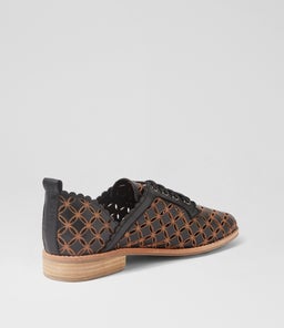 ALLOSIER DJ BLACK TAN LEATHER