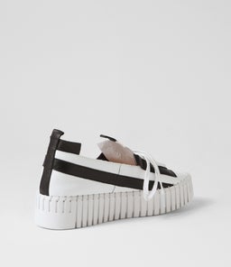 BARANTS DJ WHITE BLACK LEATHER