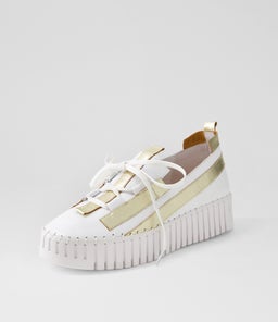 BARANTS DJ WHITE PALE GOLD LEATHER
