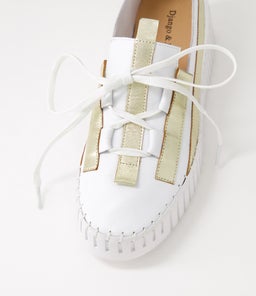 BARANTS DJ WHITE PALE GOLD LEATHER