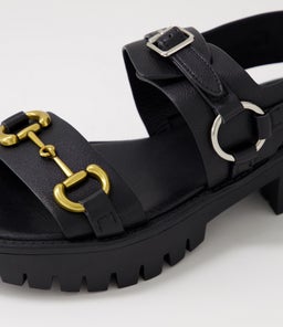 BRIMING DJ BLACK BLACK SOLE LEATHER