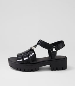 BETHAL DJ BLACK BLACK SOLE PATENT LEATHER