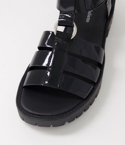 BETHAL DJ BLACK BLACK SOLE PATENT LEATHER