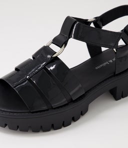 BETHAL DJ BLACK BLACK SOLE PATENT LEATHER