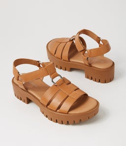 BETHAL DJ DK TAN TOFFEE SOLE LEATHER