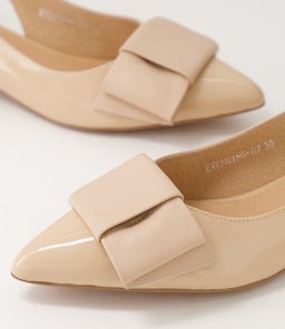 EVENNING DJ NUDE PATENT LEATHER