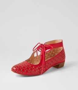 ELDON DJ RED TAN LEATHER