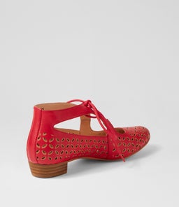 ELDON DJ RED TAN LEATHER