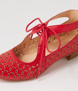 ELDON DJ RED TAN LEATHER
