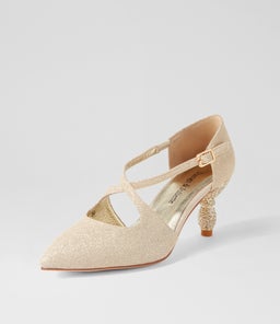 ELECTRIK DJ PALE GOLD SPARKLE FABRIC