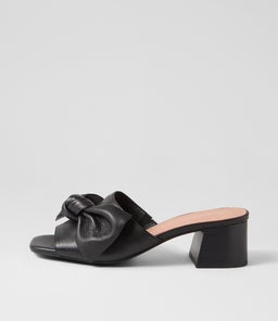 FINCHY DJ BLACK BLACK HEEL LEATHER