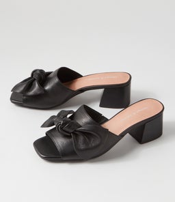 FINCHY DJ BLACK BLACK HEEL LEATHER