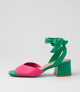FEARNA DJ HOT PINK BRIGHT EMERALD LEATHER
