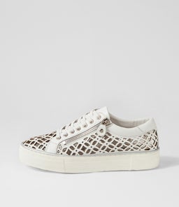 FLYNNG DJ WHITE WHITE SOLE LEATHER