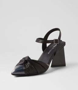HIVON DJ CLEAR BLACK SATIN VINYLITE LEATHER