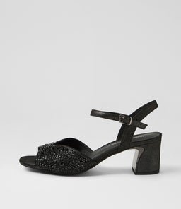 JUBA DJ BLACK SHIMMER LEATHER JEWELS