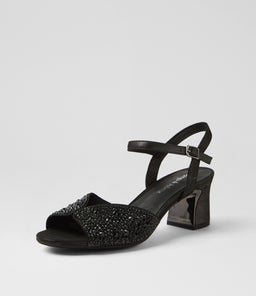 JUBA DJ BLACK SHIMMER LEATHER JEWELS