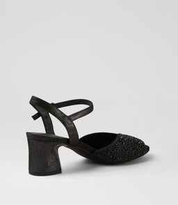 JUBA DJ BLACK SHIMMER LEATHER JEWELS
